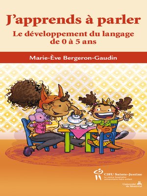 cover image of J'apprends à parler